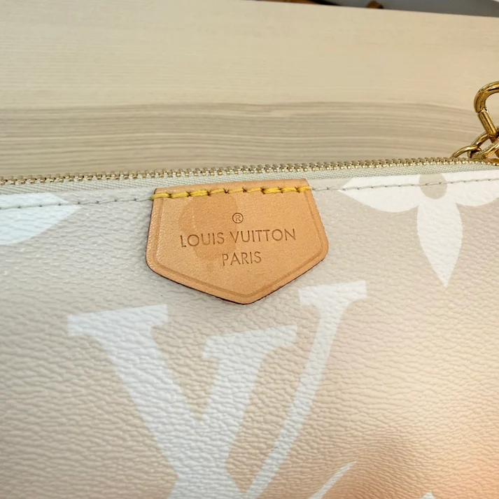 Louis Vuitton Monogram Giant By The Pool Multi Pochette Accessories Brume Small Pouch - Image 8